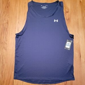 Men"s Under Armour Blue Athletic Velocity Tank New